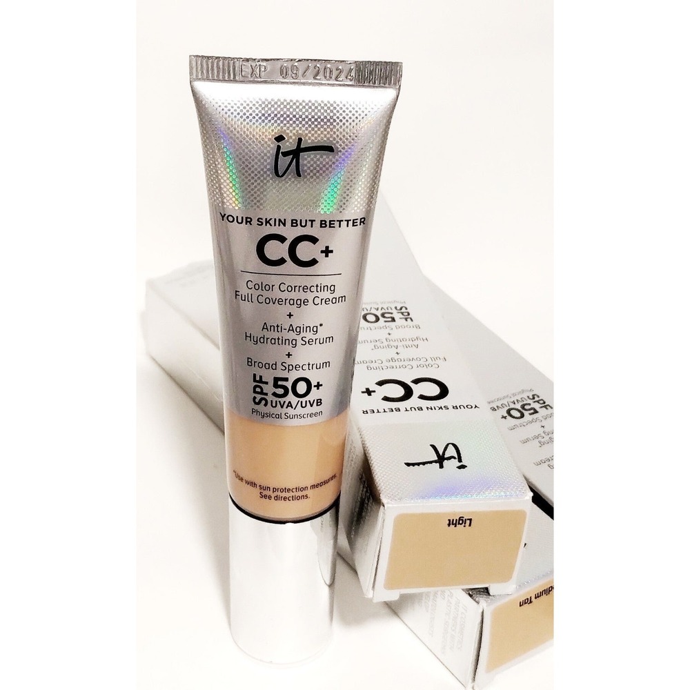 IT Cosmetics CC+ Full Coverage Cream Foundation FAIR Ivory spf 50+ Anti-aging - Picture 5 of 6